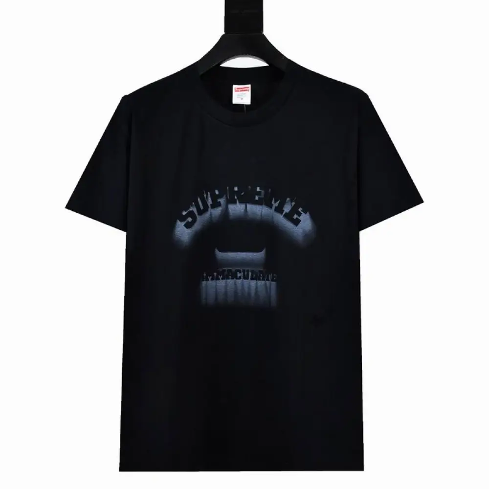 Supreme T-shirt Black White 013