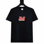 Supreme T-shirt Black White 014