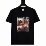 Supreme T-shirt Black White 016