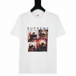 Supreme T-shirt Black White 016