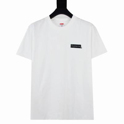 Supreme T-shirt Black White 019 01