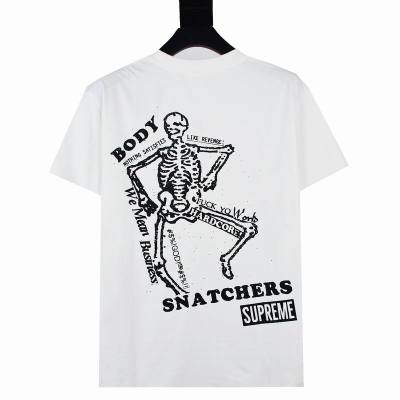 Supreme T-shirt Black White 019 02