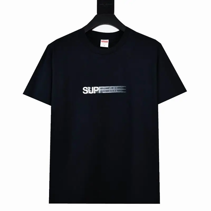 Supreme T-shirt Black White 020