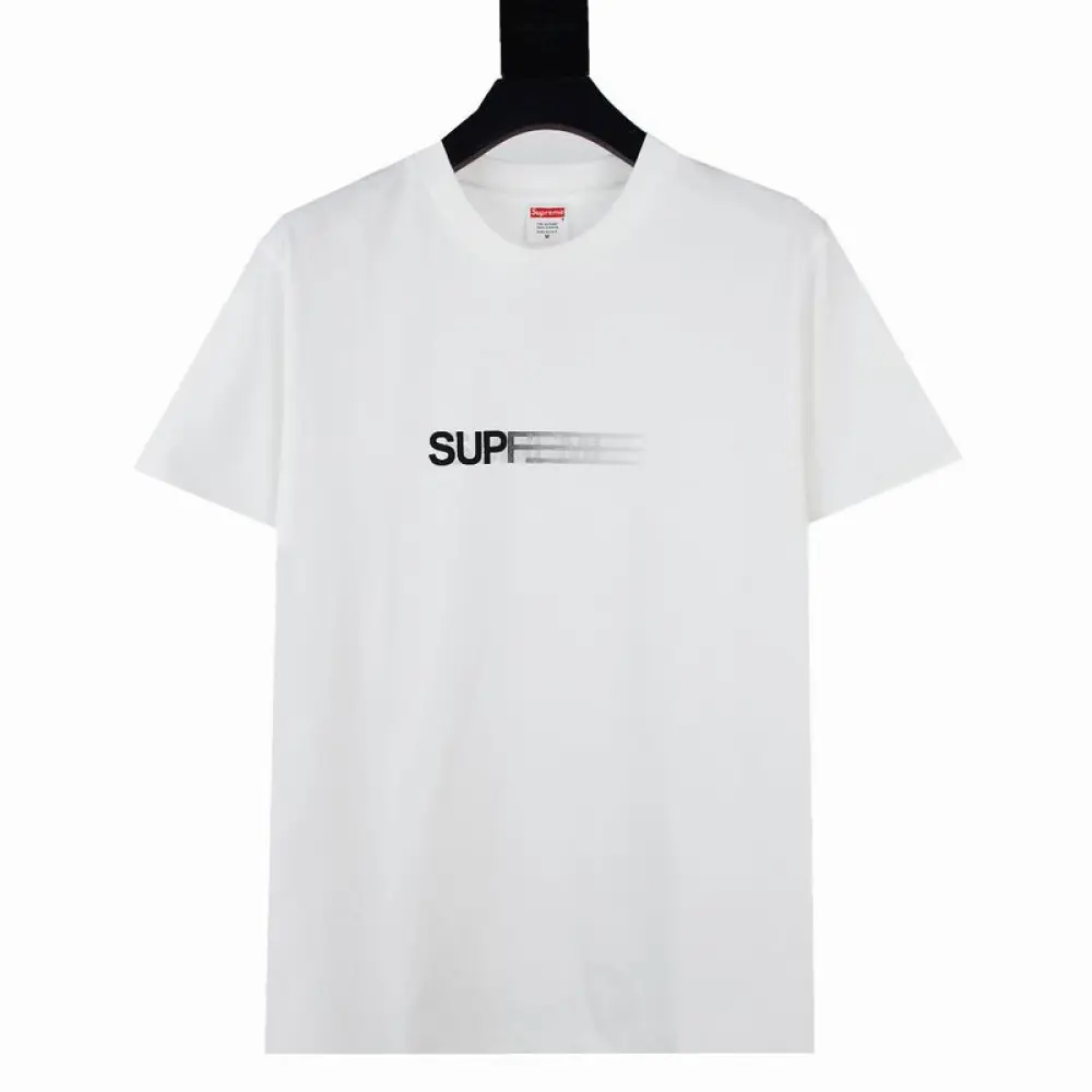 Supreme T-shirt Black White 020