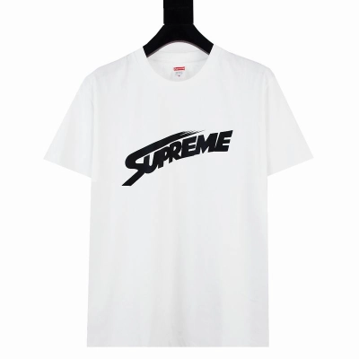 Supreme T-shirt Black White 021 01