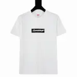 Supreme T-shirt Black White 022