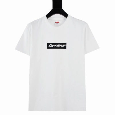 Supreme T-shirt Black White 022 01