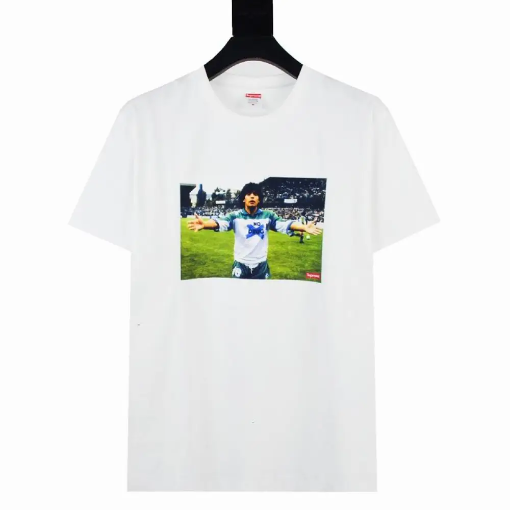 Supreme T-shirt Black White 023