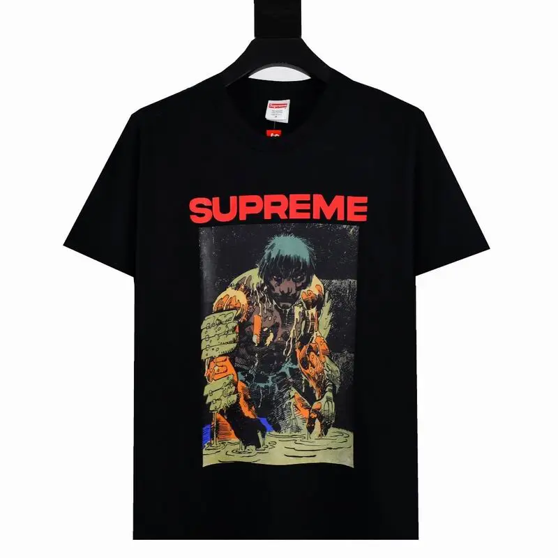 Supreme T-shirt Black White 024