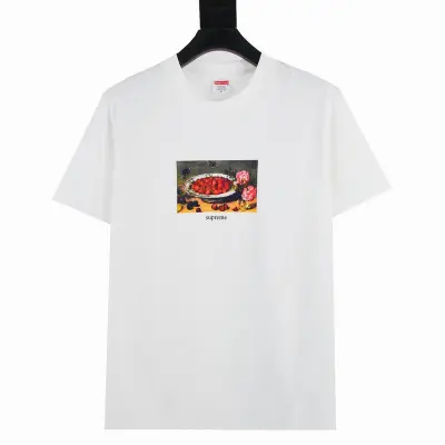 Supreme T-shirt Black White 025 01