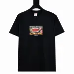 Supreme T-shirt Black White 025