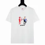 Supreme T-shirt Black White 027