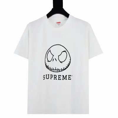 Supreme T-shirt Black White 029 01