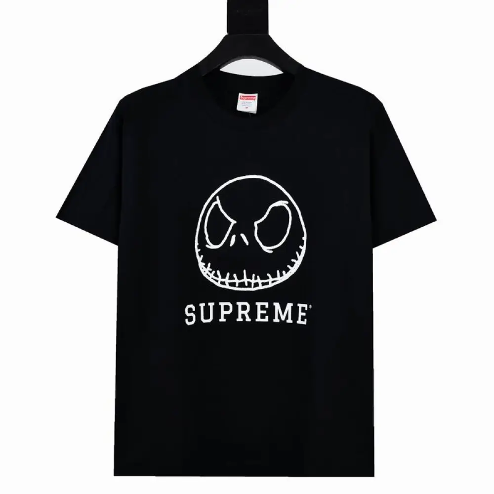 Supreme T-shirt Black White 029