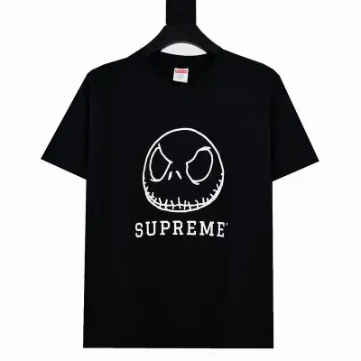 Supreme T-shirt Black White 029 02