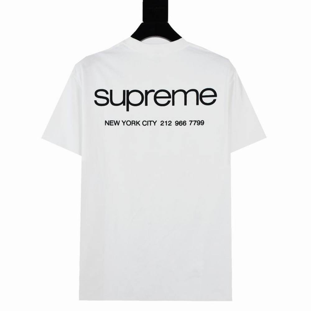 Supreme T-shirt Black White 030