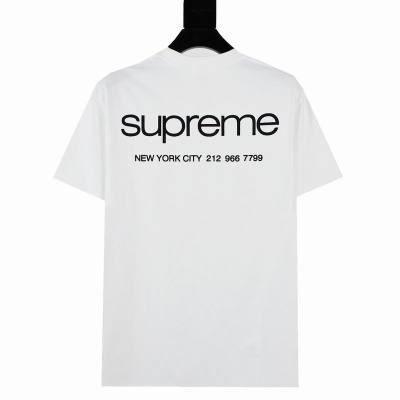 Supreme T-shirt Black White 030 02