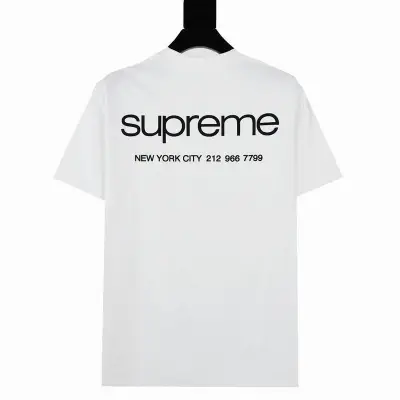 Supreme T-shirt Black White 030 02