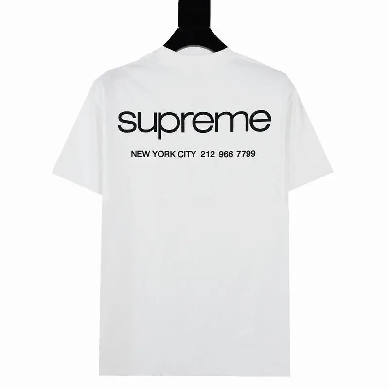 Supreme T-shirt Black White 030