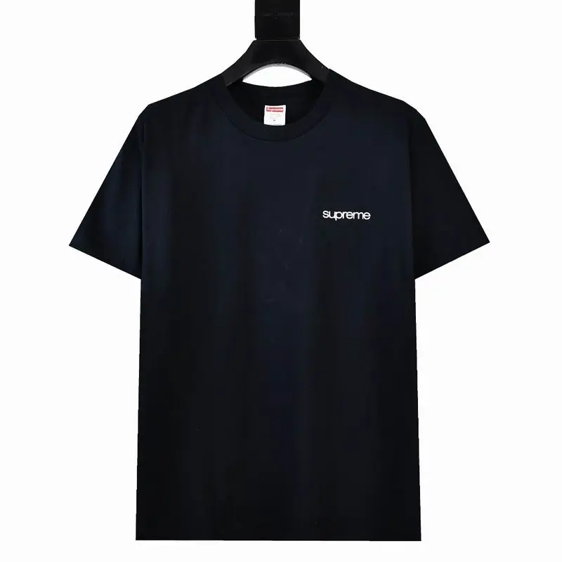 Supreme T-shirt Black White 030