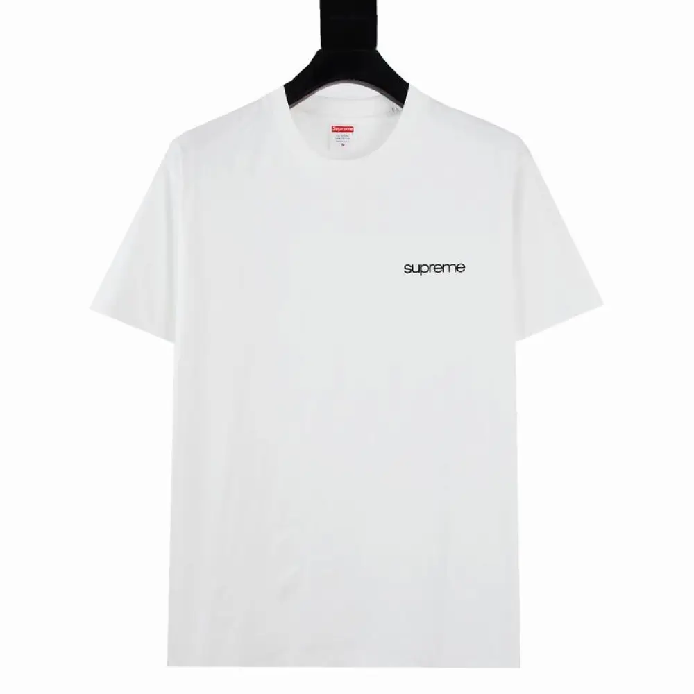 Supreme T-shirt Black White 030