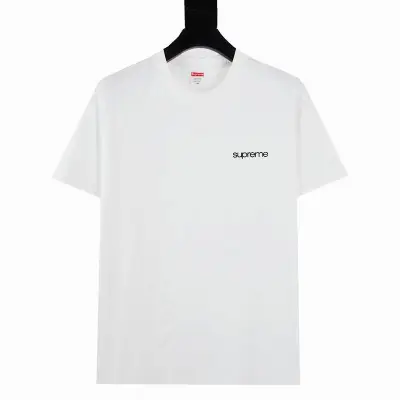 Supreme T-shirt Black White 030 01