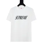 Supreme T-shirt Black White 034