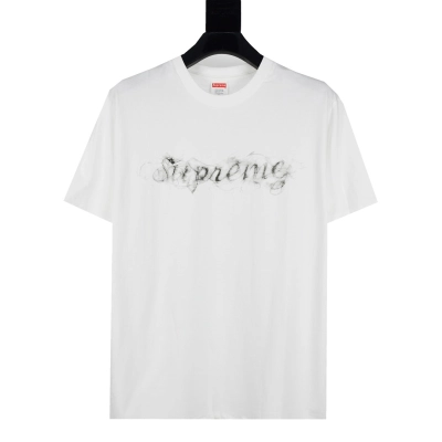 Supreme T-shirt Black White 036 02