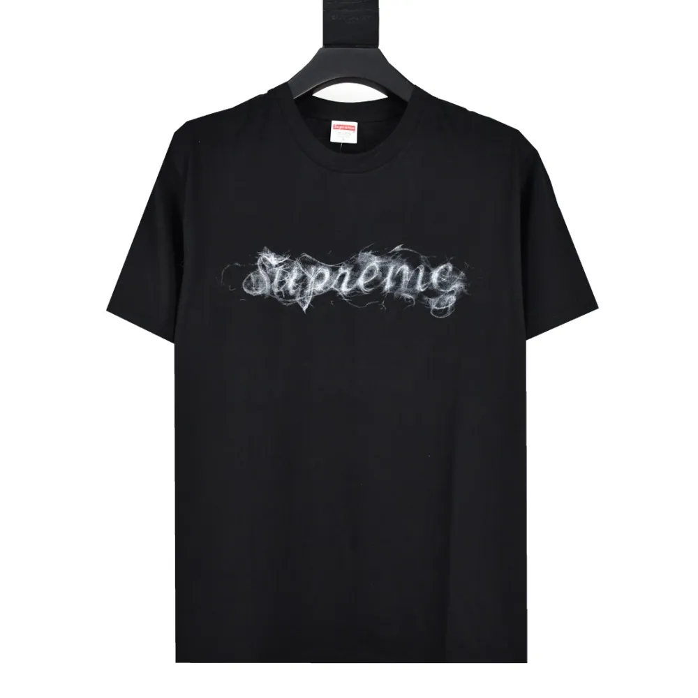 Supreme T-shirt Black White 036