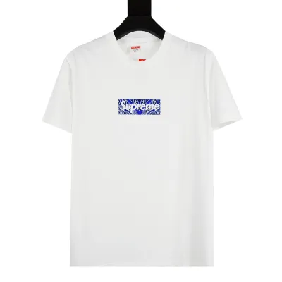 Supreme T-shirt Black White 038 02