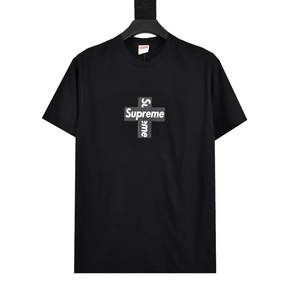 Supreme T-shirt Black White 039