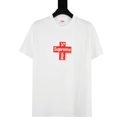 Supreme T-shirt Black White 039 02