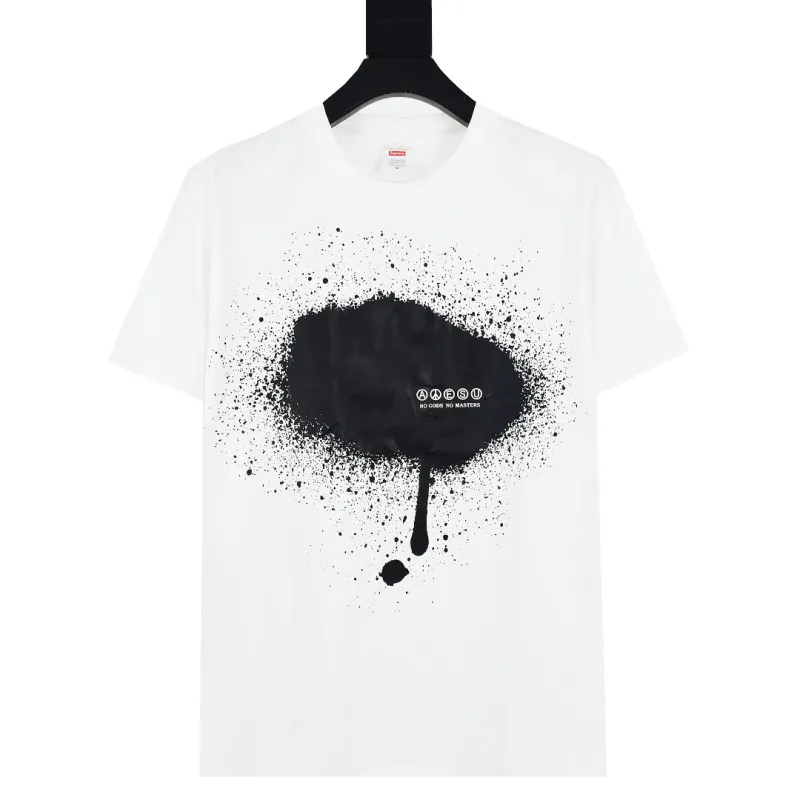 Supreme T-shirt Black White 041