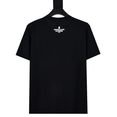 Supreme T-shirt Black White 041 02