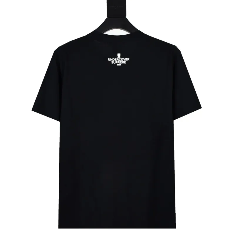 Supreme T-shirt Black White 041