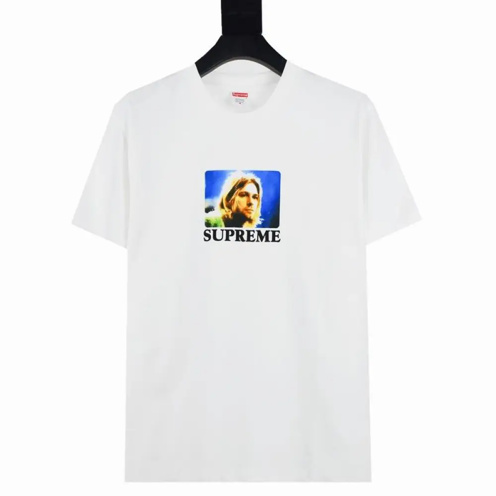 Supreme T-shirt Black White 042