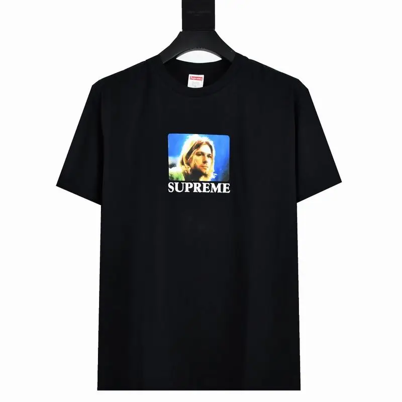 Supreme T-shirt Black White 042