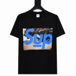 Supreme T-shirt Black White 043