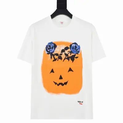 Supreme T-shirt Black White 044 02