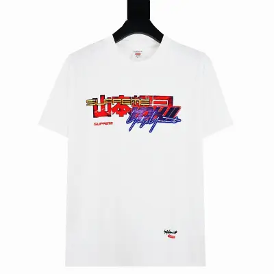 Supreme T-shirt Black White 046 02