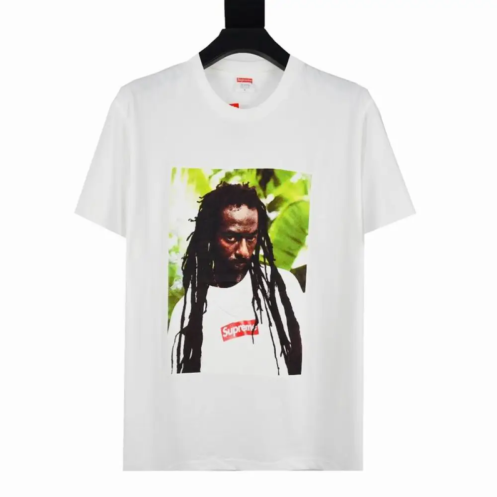 Supreme T-shirt Black White 048