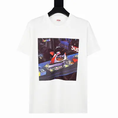 Supreme T-shirt Black White 050 01