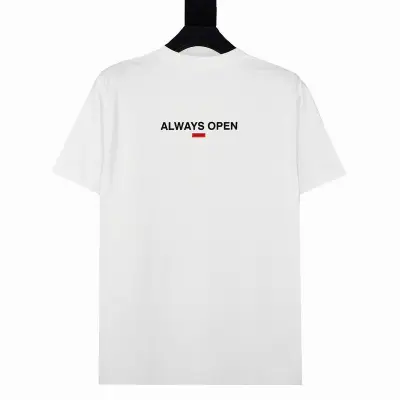 Supreme T-shirt Black White 050 02