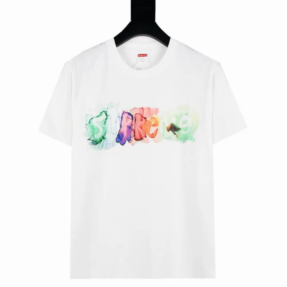 Supreme T-shirt Black White 052