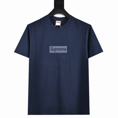 Supreme T-shirt Black White 053 02