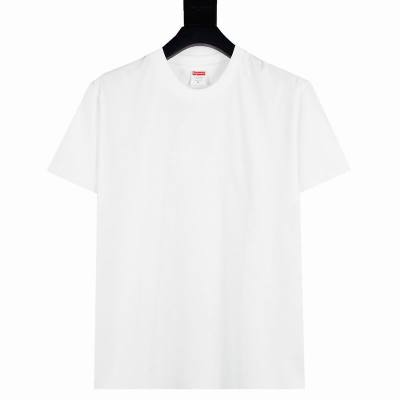 Supreme T-shirt Black White 053 01
