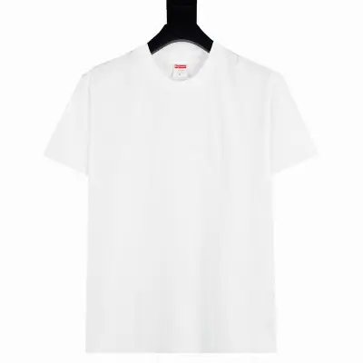 Supreme T-shirt Black White 053 01