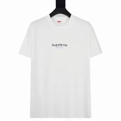 Supreme T-shirt Black White 055 02