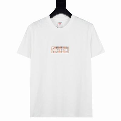 Supreme T-shirt Black White 057 02