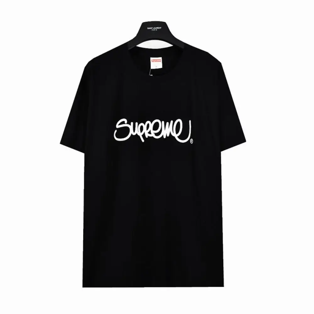 Supreme T-shirt Black White 059